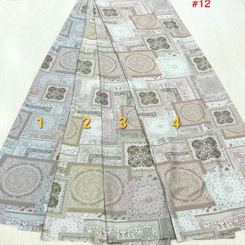 Bahan kain armani silk printing motif/arnami premium silk/sutra silk motif