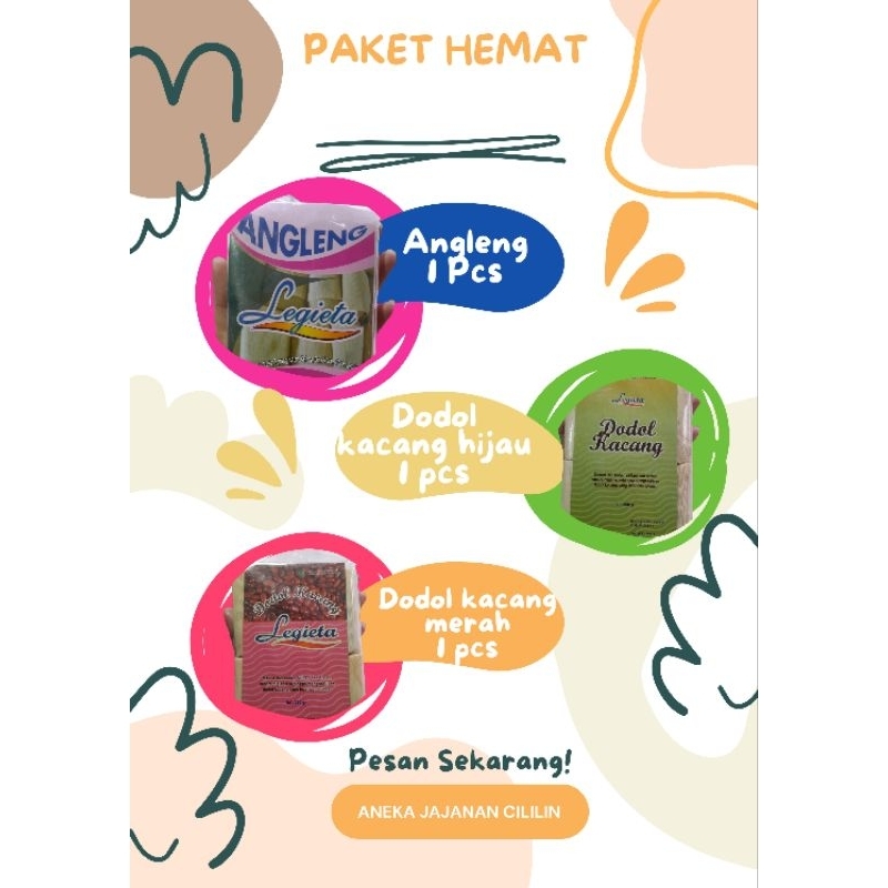 

Angleng & Dodol kacang Dapat 3 bungkus