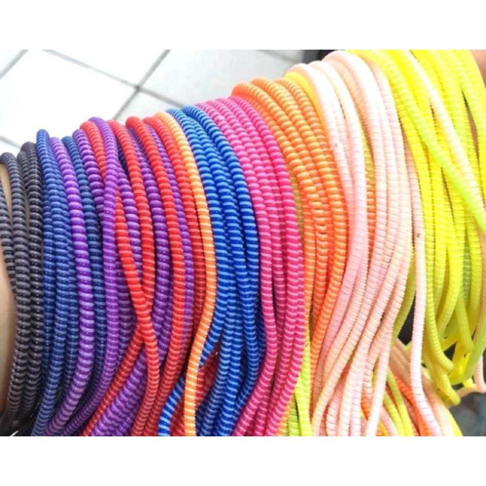 Pelindung Kabel Spiral 3 / 2 / 1 Warna Warni Spiral Cable O Protect Universal Pelilit Cable Protecto