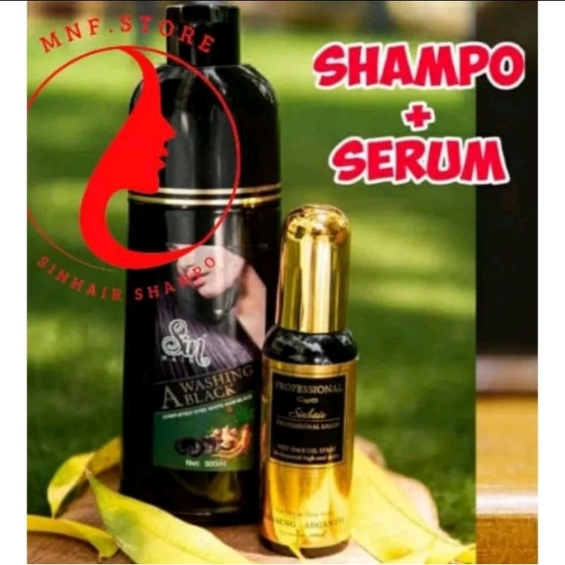 SIN Hair Colour shampoo.sin hair  Penghitam rambut uban Sin hair shampo jepang
