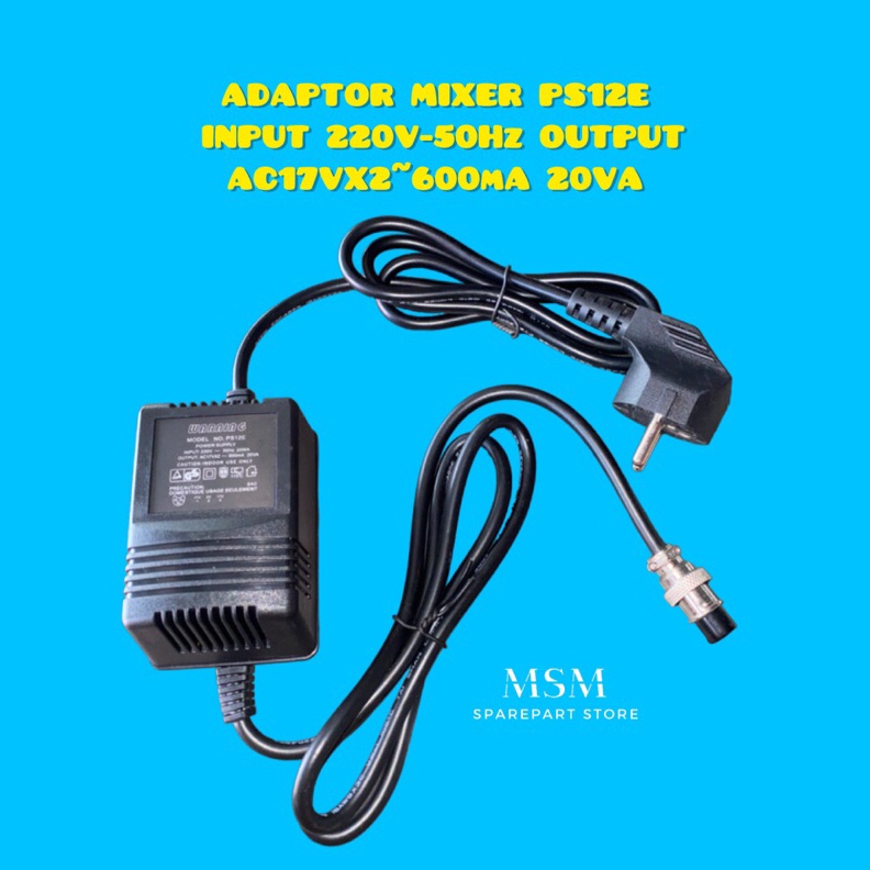 KODE T87O ADAPTOR MIXER PS12E INPUT 22V5Hz OUTPUT AC17VX26mA 2VA