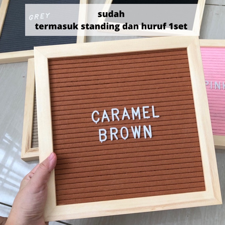 

KODE L78R PREMIUM FELT LETTER BOARD PAPAN TULIS CUSTOM NAMA BAYI BIRTHDAY BABY EVENTS