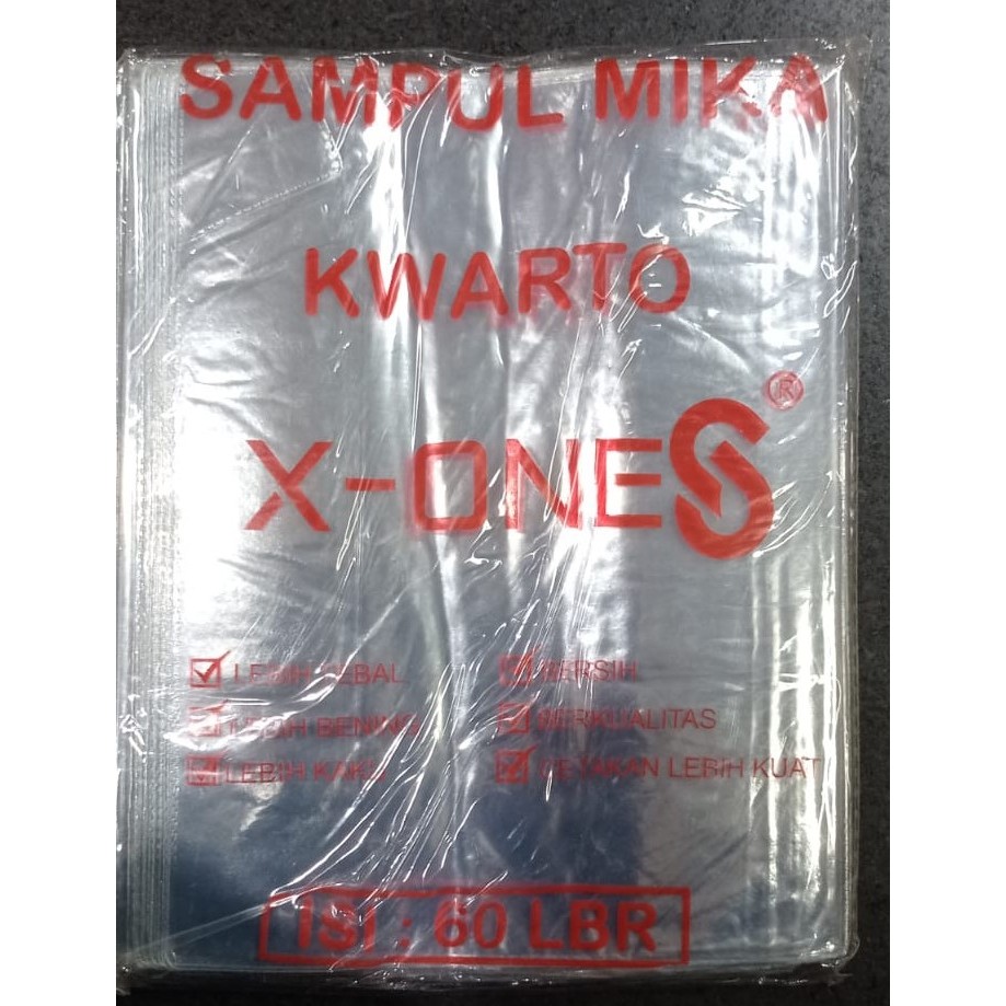 

Sampul Plastik Mika X-ONE Kwarto Quarto (isi 60 pcs)