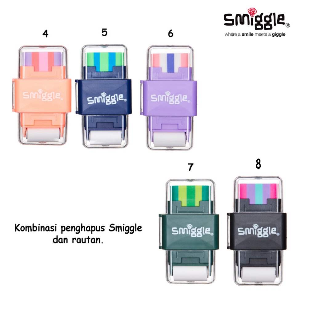 

KODE B3N PENGHAPUS SMIGGLE RAUTAN SMIGGLE 1 ORIGINAL PENA