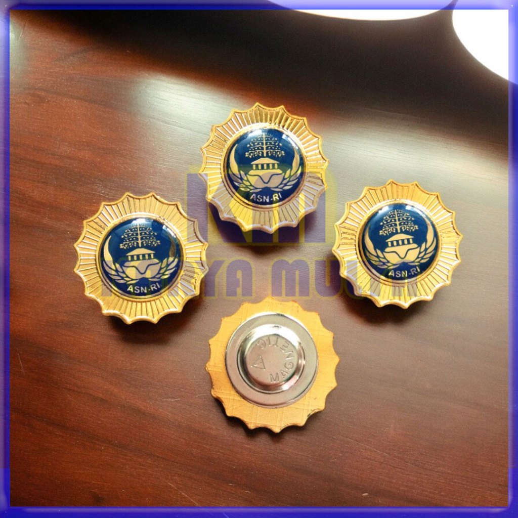 KM - Lencana Pin Korpri Warna Biru - Pin ASN Korpri Golongan 3