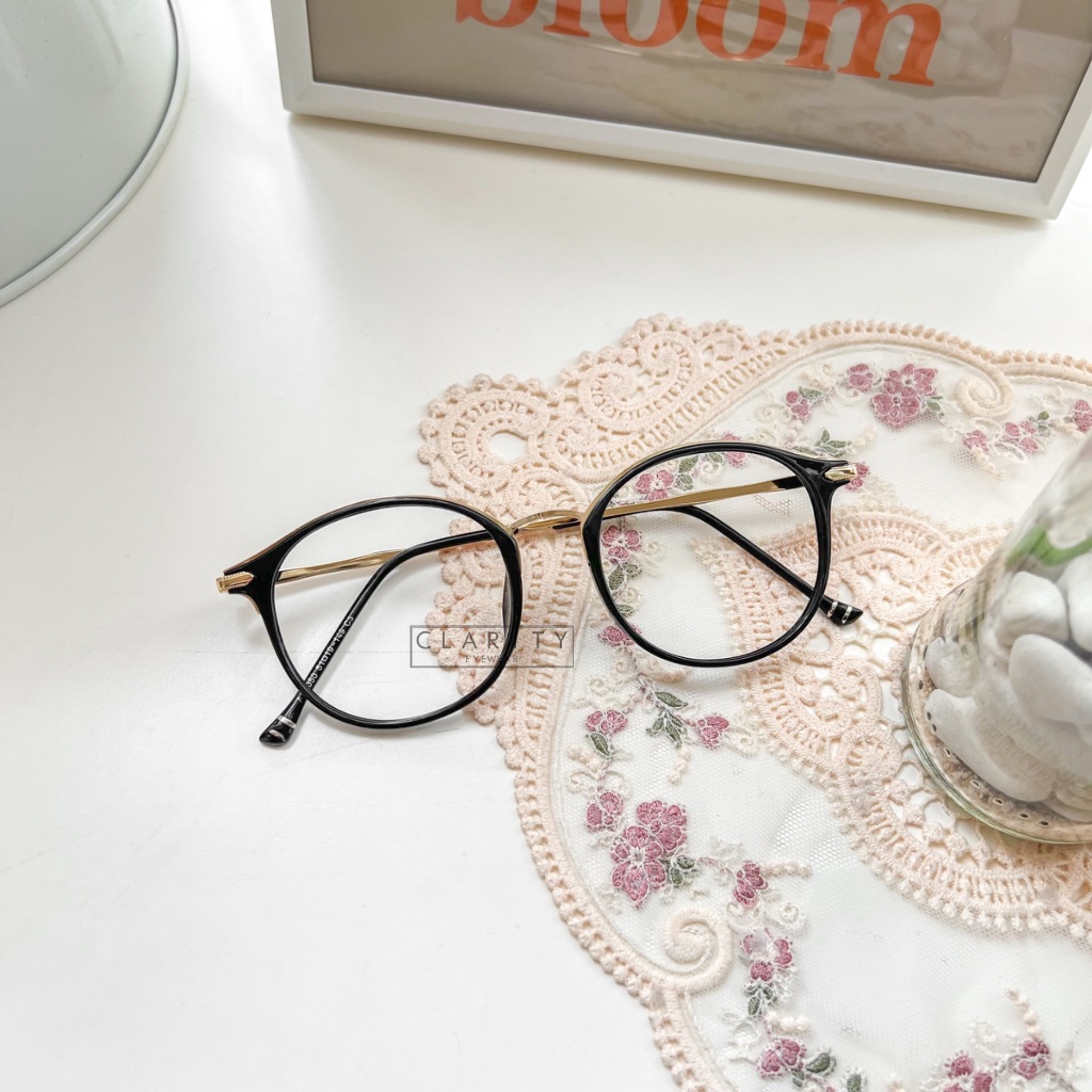 CLARITYEYEWEAR #1050 Frame Kacamata Wanita Fashion Bluechromic,Photochromic