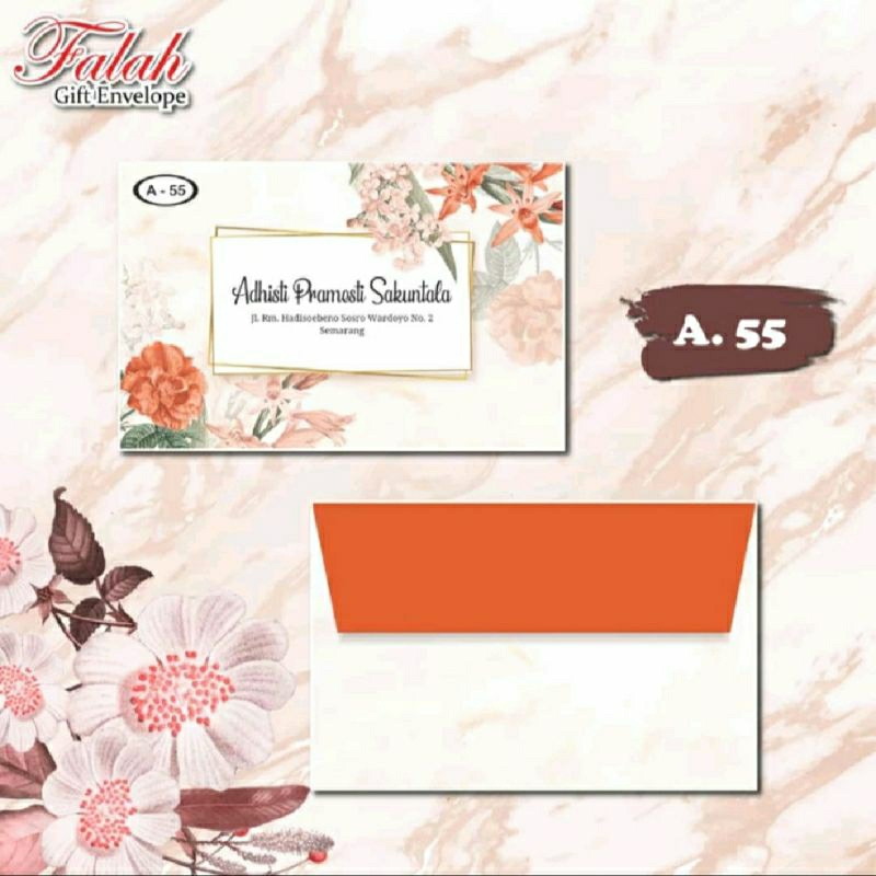 

A55- Amplop Motif Free Custom Nama+perekat isi 50pcs