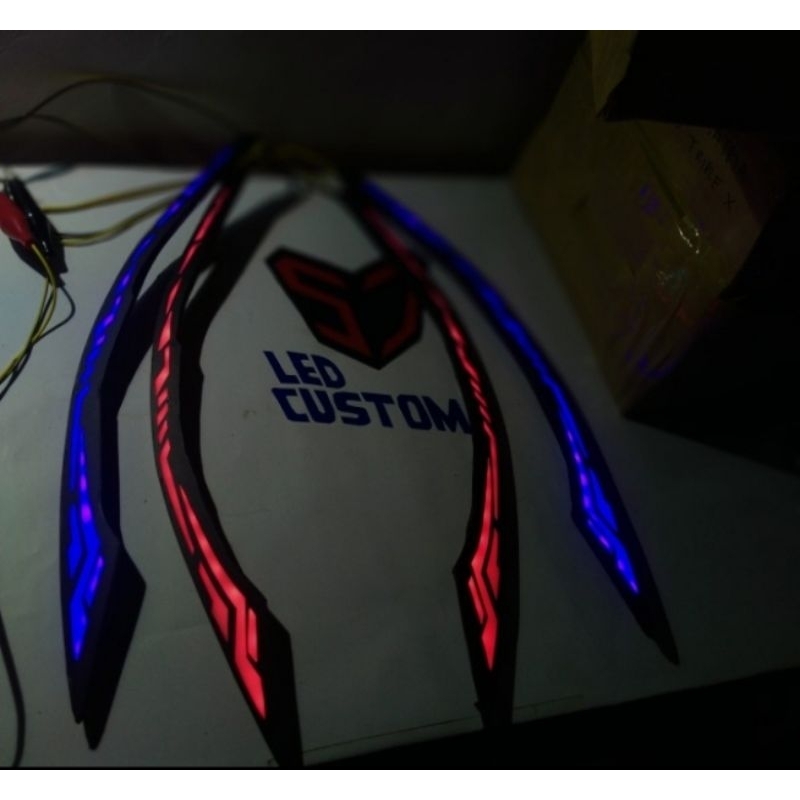 SALE sepasang lazy mika lampu alis motor Vario 125 / 150 LED old 2015-2017 harga sepasang