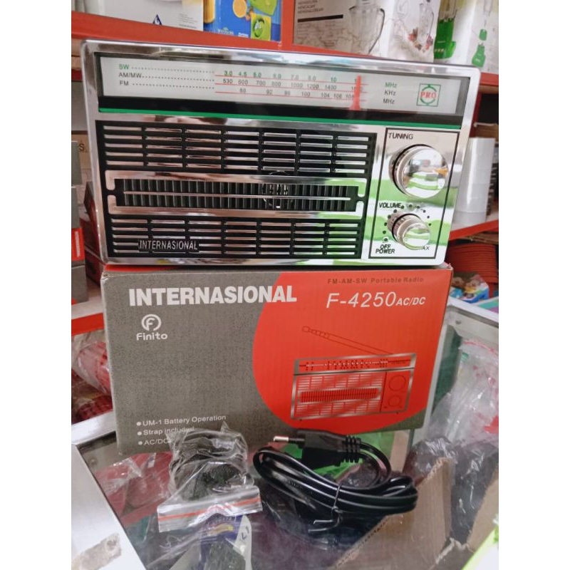 RADIO JADUL FINITO FM/AM BISA COLOK LISTRIK/PAKAI BATERAI