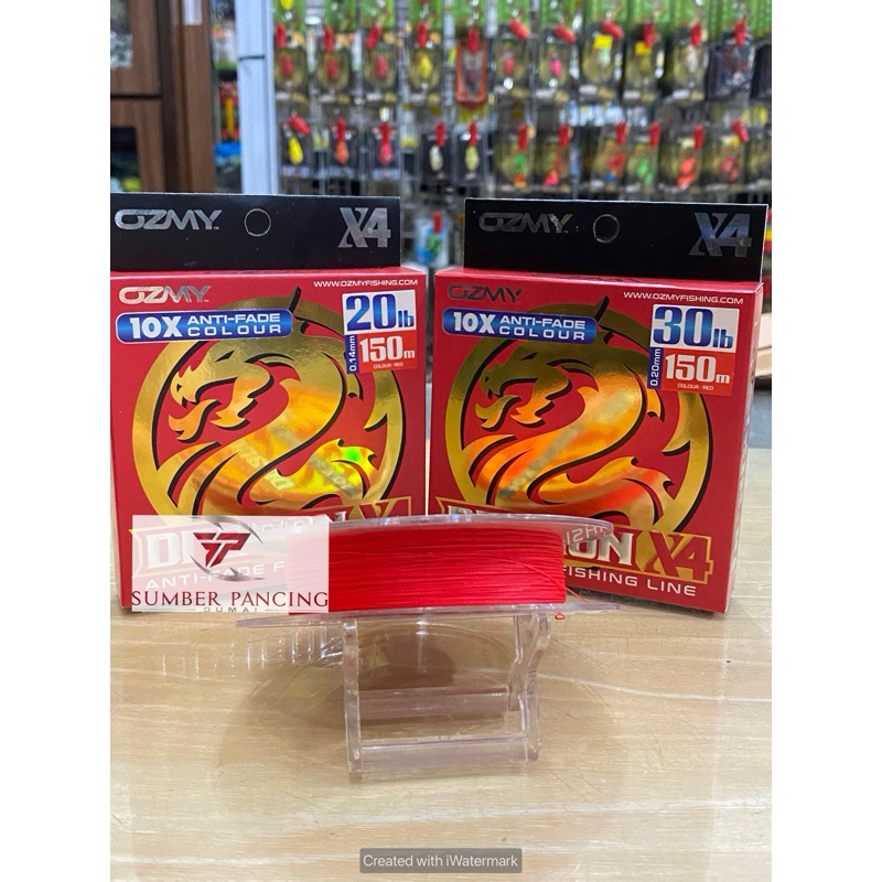 PE Ozmy Dragon X4 10X 150meter anti fade colour