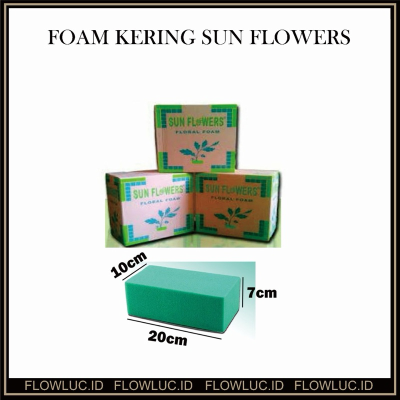 Floral Foam Busa Hijau Media Tanam Bunga Artificial Basah & Kering