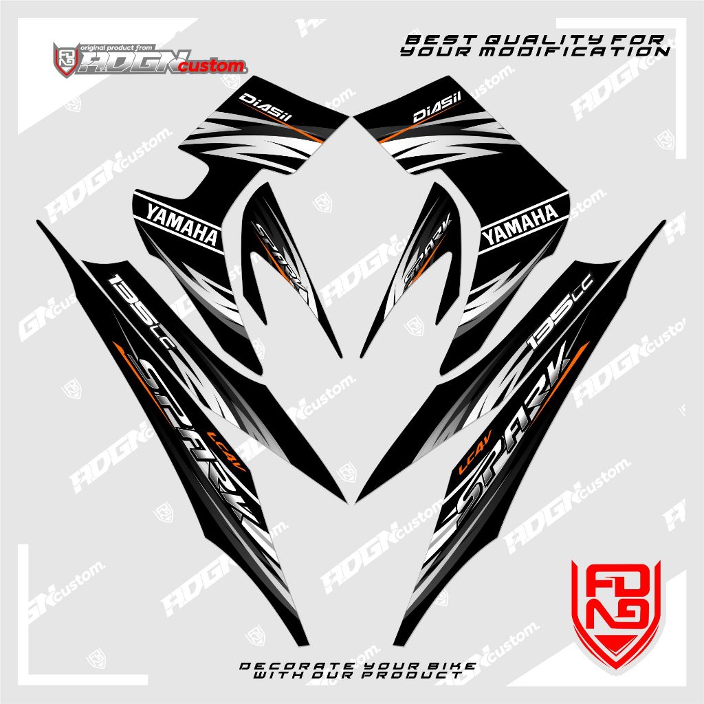 striping custom jupiter mx 135 old custom model spark