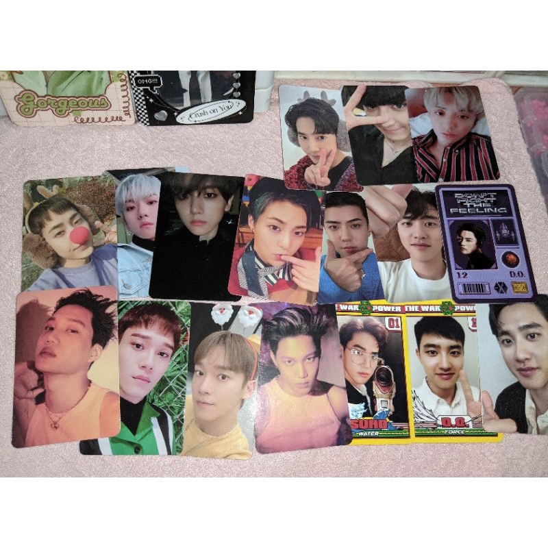 

photocard exo kyungsoo sehun kai baekhyun suho chen xiumin chanyeol official