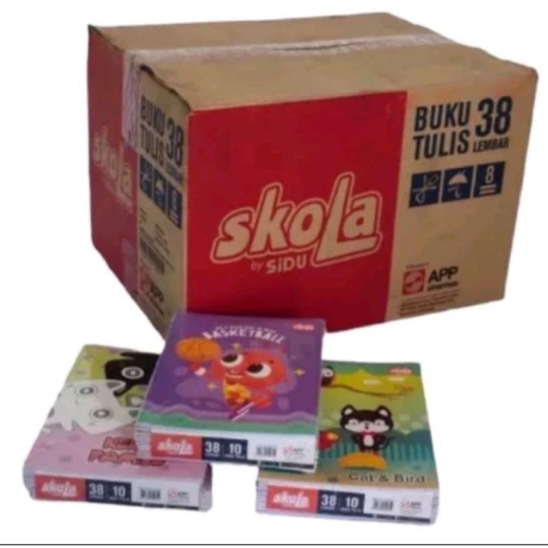 

buku tulis skola by sidu 38lembar 1pak isi 10buku