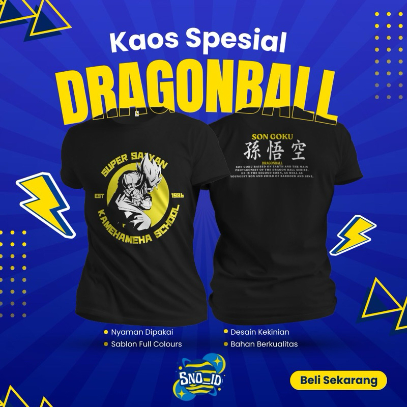 Sno_Id | Kaos Anime Dragonball| T Shirt Dragonball