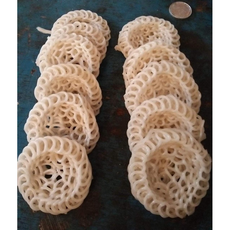 

Kerupuk Seremped Putih Bentuk Bunga