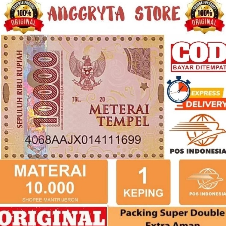 

Disc Xtra Materai 1 Sepuluh Ribu Lolos Sinar UV Ultraviolet Baca Deskripsi Sebelum Order