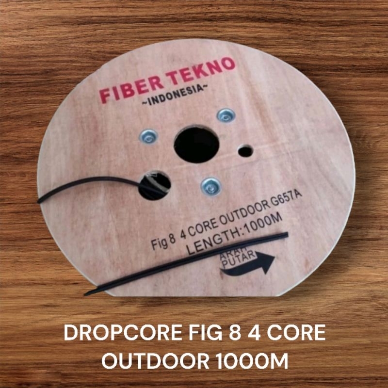 KABEL FIBER OPTIC 4 CORE FIG8 JELLY TUBE 1KM / DROPCORE FIBER OPTIC OUTDOOR