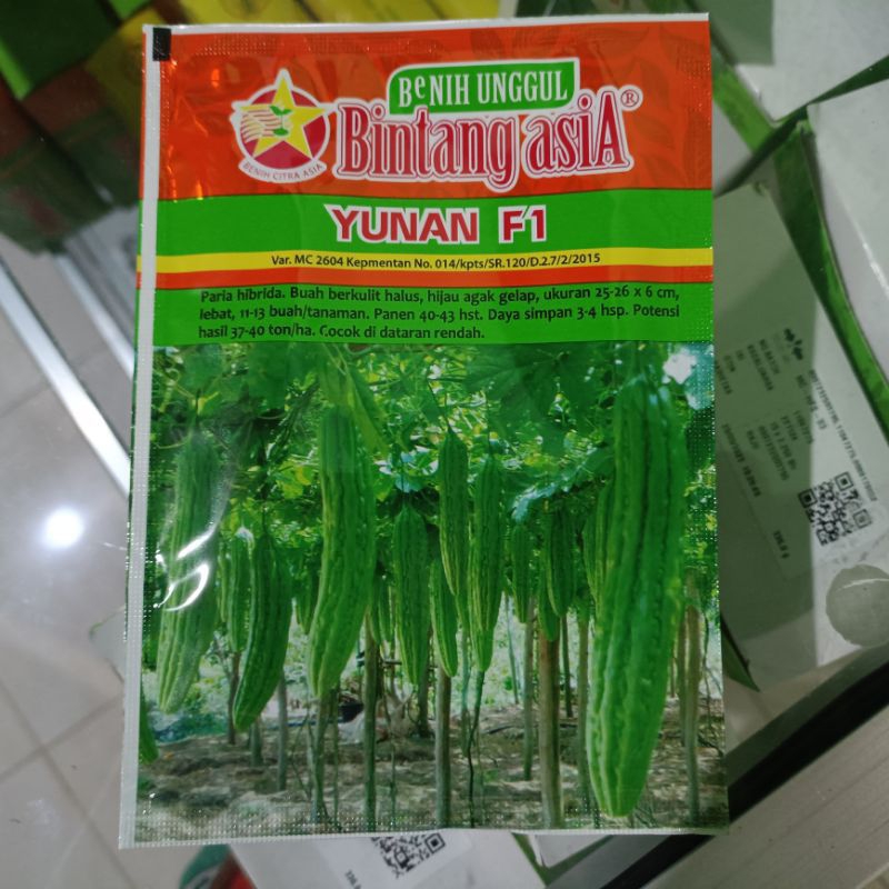 

Benih Paria Pare Yunan F1 (Perawatan Mudah) Isi 10 Gram Kadaluarsa 2025