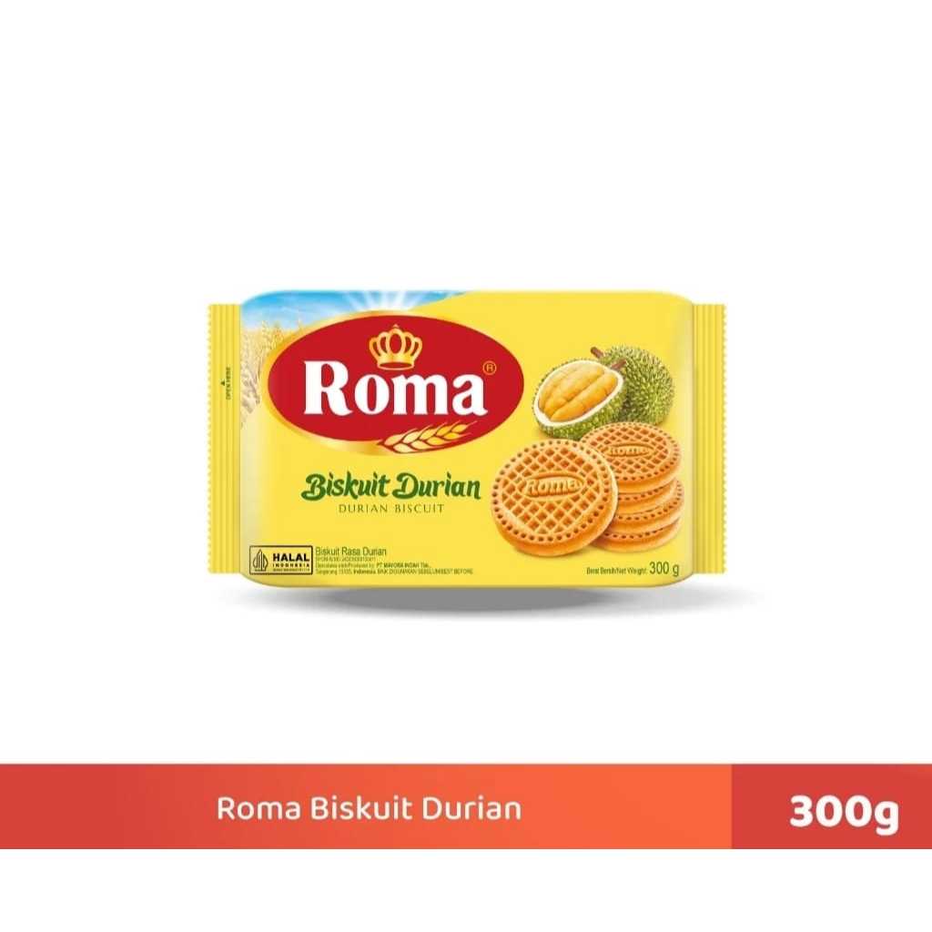 

ROMA BISKUIT DURIAN 300 GRAM