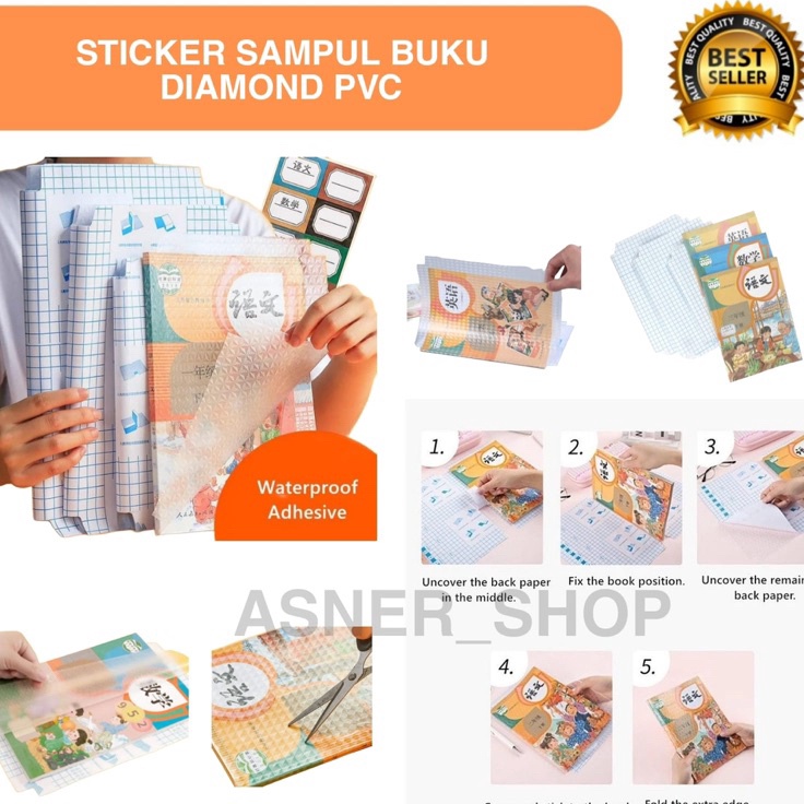 

Super Promo STIKER PVC FILM SAMPUL BUKU PERLINDUNG BUKU PLASTIK TEKSTIL ISI 1 LEMBAR TAHAN AIR