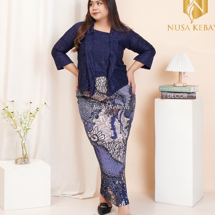 Diskon Setelan Kebaya Jumbo Bahan Brukat Big Size 3L 4L 5L 6L  LD 12 13 14 Cm  Baju Kebaya Brukat Ko