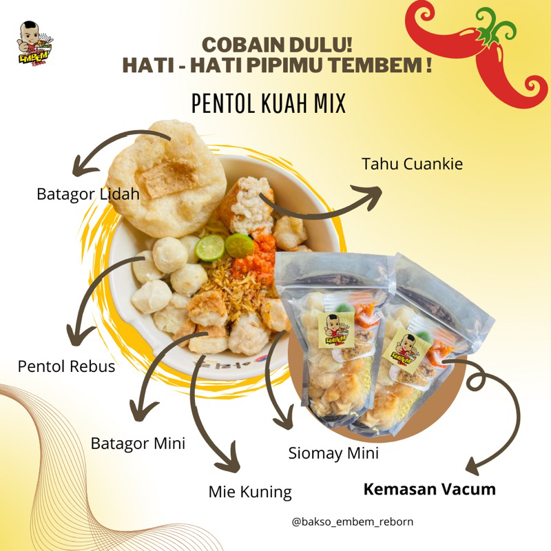 

Bakso pentol kuah mix/bakso/pentol/jajanan bandung/supplier bakso/produsen bakso di bandung