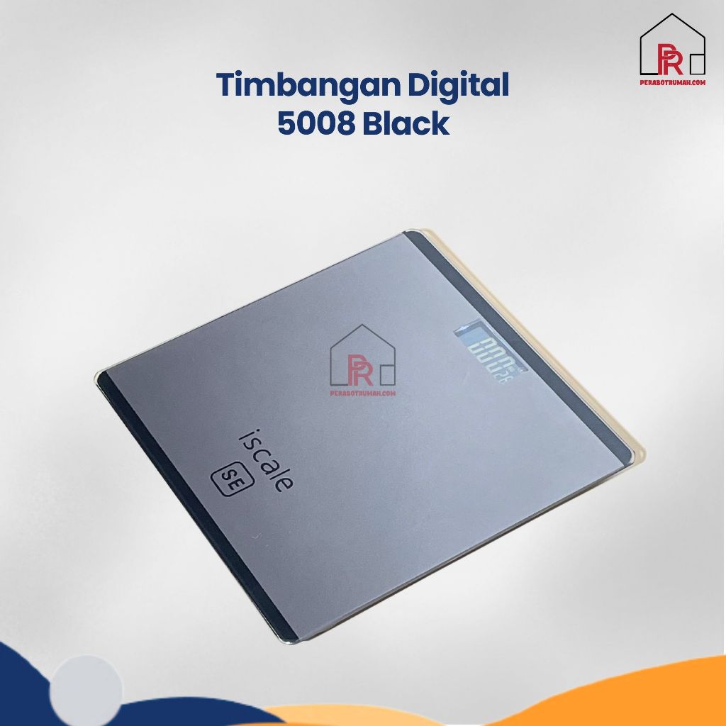 Timbangan Badan Digital/ Timbangan Digital Hitam Polos/ Timbangan Badan DIgital LED Indikator Kaca