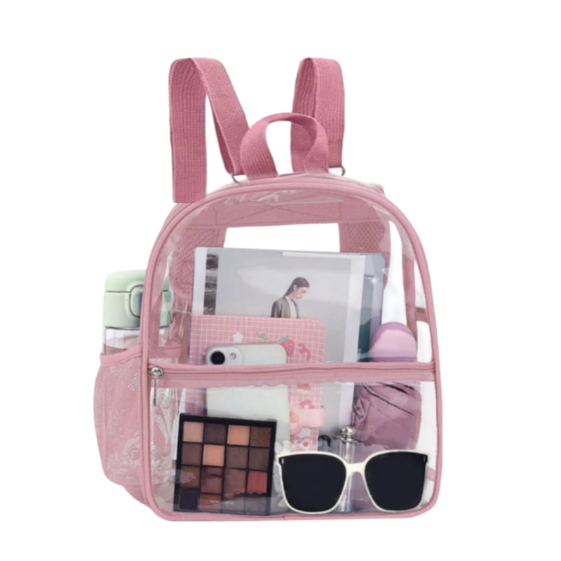 Tas Transparan Wanita~Tas~Transparan PVC~Fashion Wanita~Tas Ransel Wanita~Tas Sekolah PVC Mika Tebal