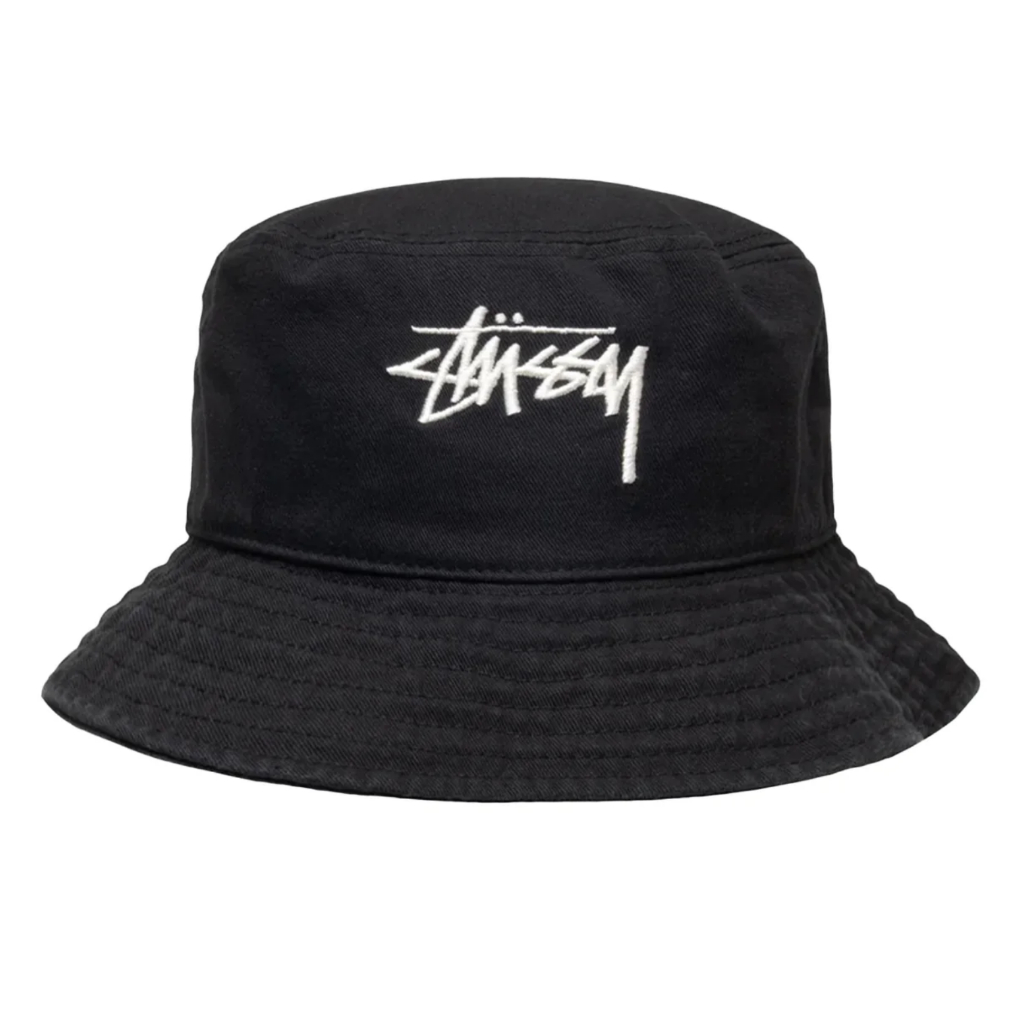 Stussy Big Stock Bucket Hat Black 1321132 - BLK Topi Original 100%