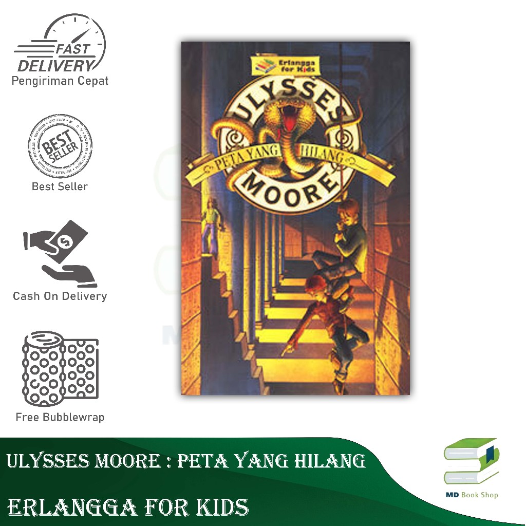 BEST SELLER ULYSSES MOORE : PETA YANG HILANG - ERLANGGA FOR KIDS