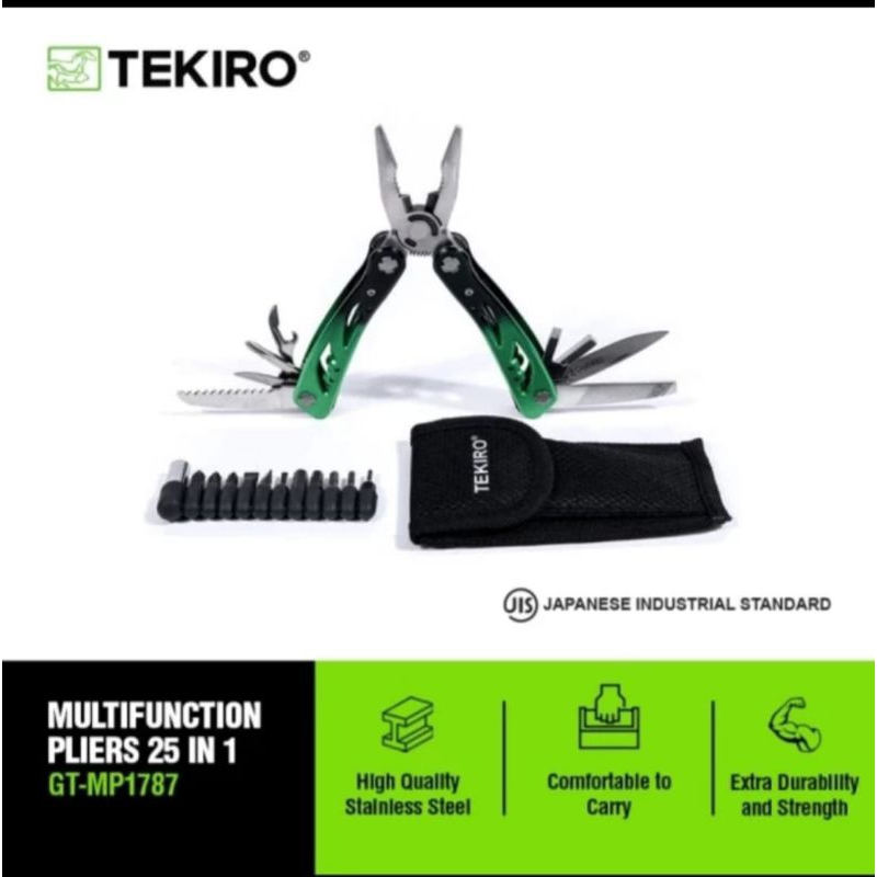 Tekiro tang lipat kombinasi 25 in 1-tang lipat kombinasi tekiro