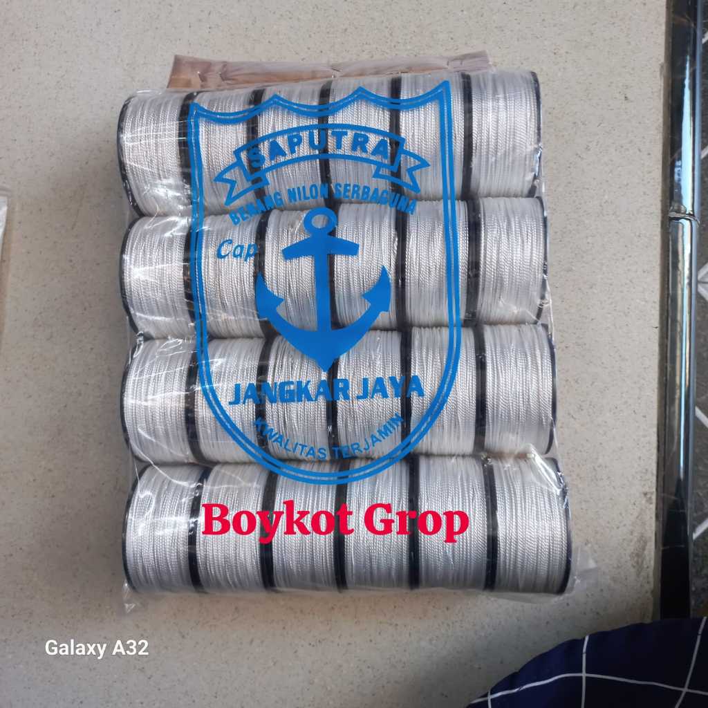 

10 pcs Tali benang nylon tali bendera plastik 10 biji