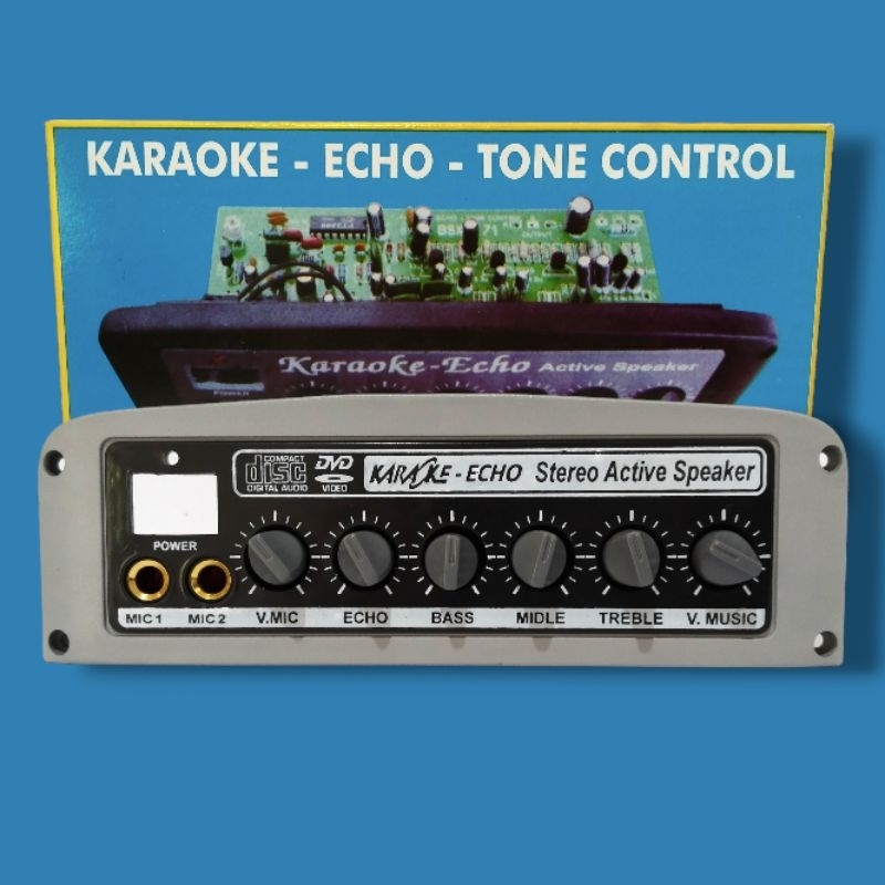 KIT TONE CONTROL NELC N-196 KIT TONE CONTROL AKTIF STEREO ECHO MIC PLUS PANEL KIT TONE KONTROL ECHO 