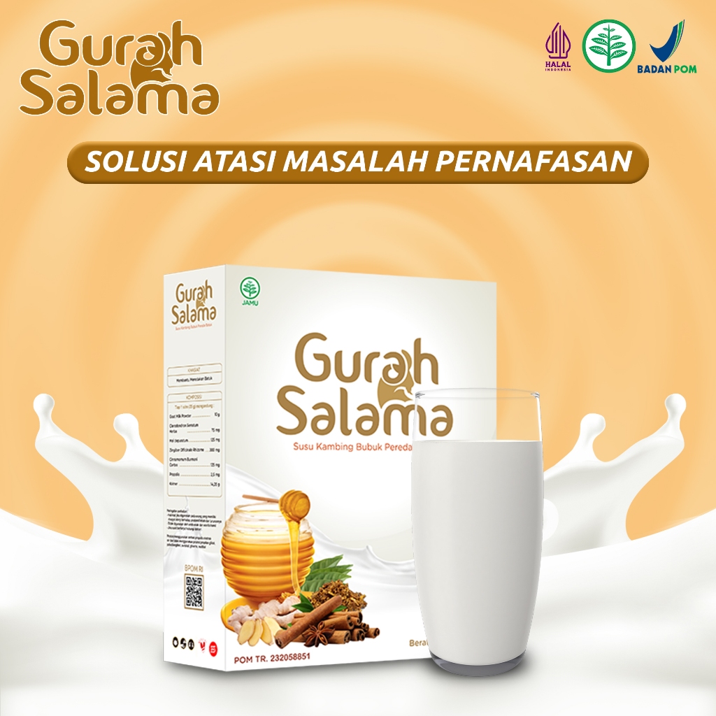 

Susu Kambing Gurah Salama 500gr plus Herbal Atasi Masalah Pernafasan