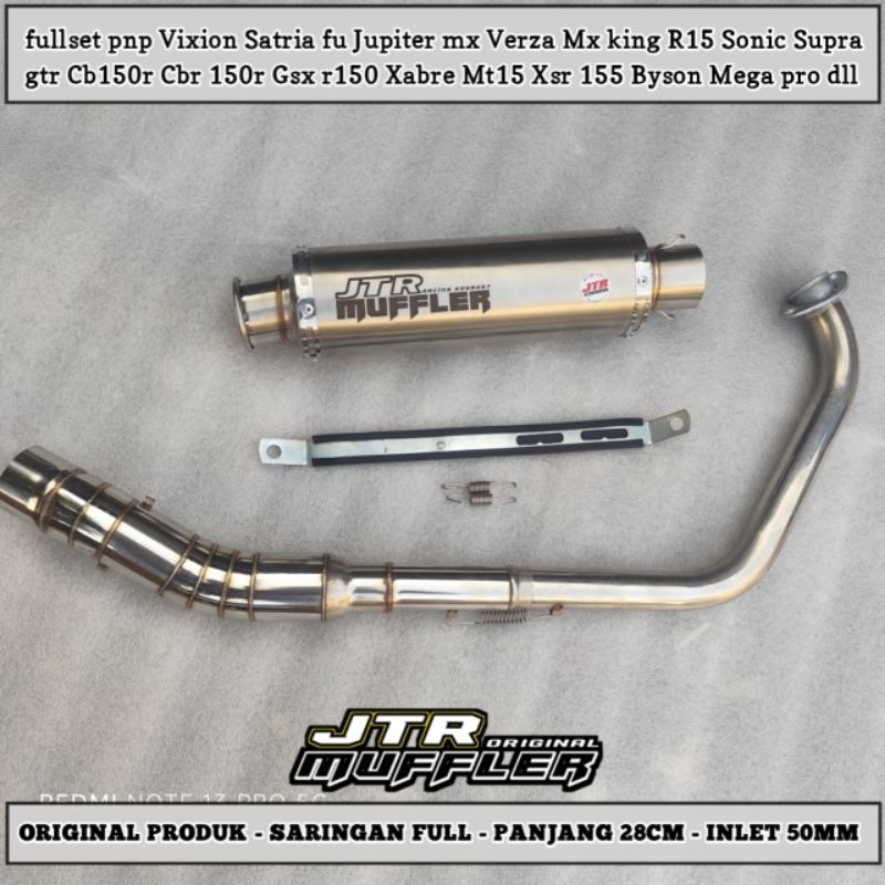 Knalpot Original JTR MUFFLER pnp vixion satria fu R15 jupiter mx sonic supra gtr verza cbr 150r mt15