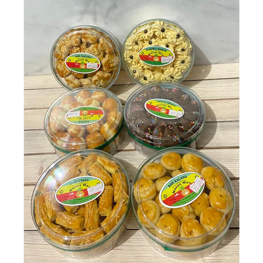 

Kue Kering Nanas Mas - Mawar - Kastengel - Choco Crisp - Nastar - Kue Kacang