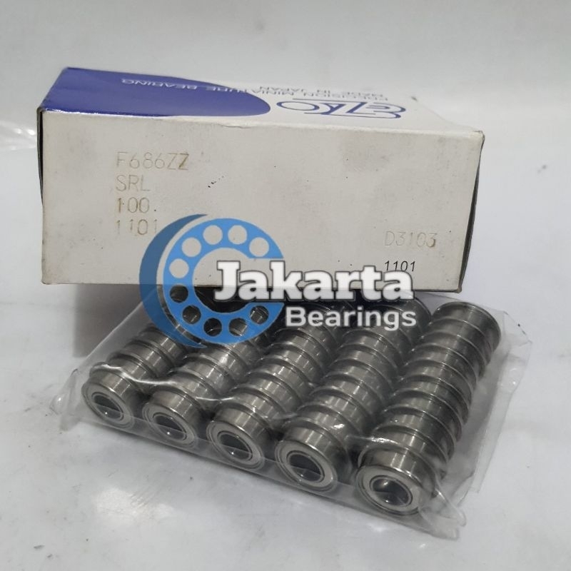 BEARING F686 ZZ / F686ZZ / F 686 ZZ TUTUP BESI EZO JAPAN
