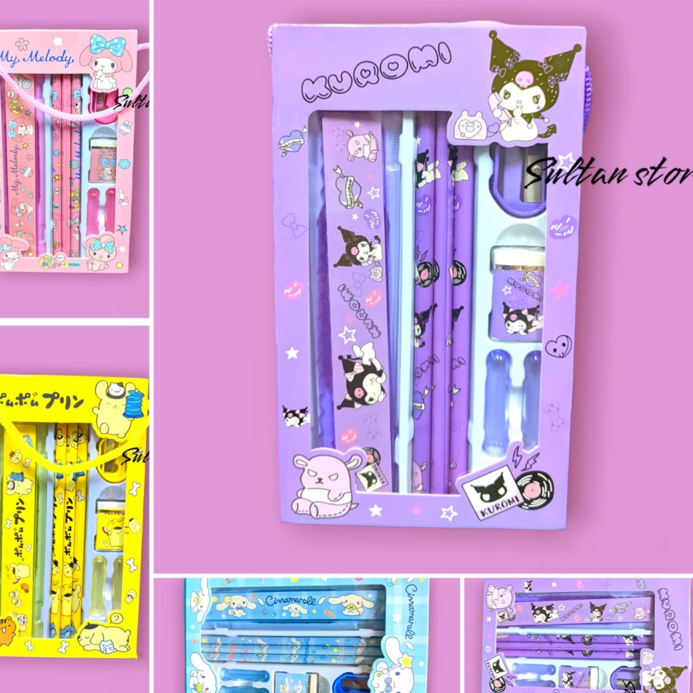 

PRODUK EEWSL PENSIL SET SANRIO KUROMI PURIN EJ