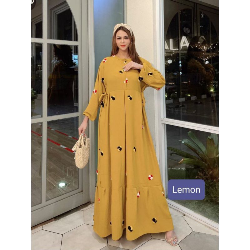 GamisCrinkleMotifBungaSulam