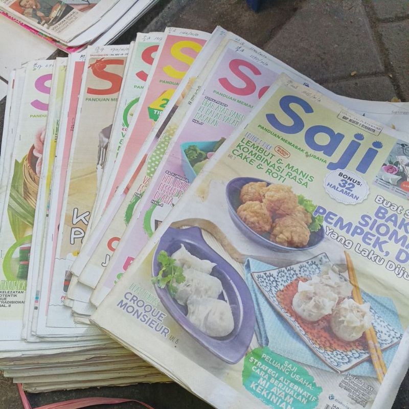 buku majalah tabloid masakan saji koki lezat selera sedap bekas original