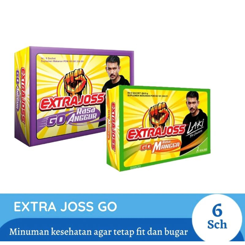 

EXTRA JOSS GO Serbuk Minuman Suplemen Kesehatan (1 PACK = 6 Sachet)