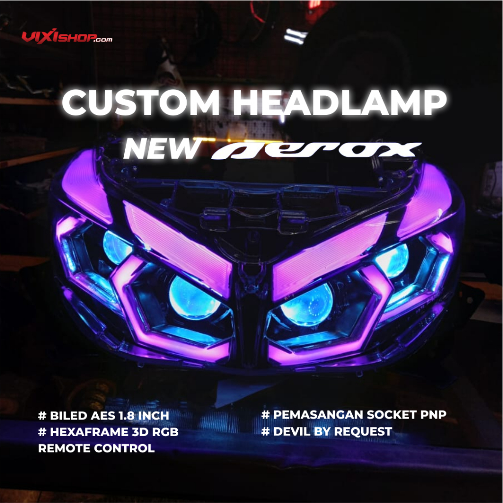 Paket upgrade New aerox 4 lensa hexaframe 3d siap kontes dan harian