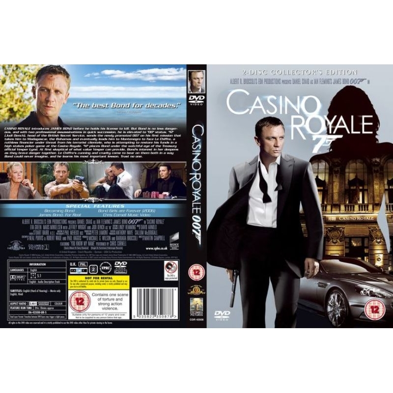 BEST QUALITY Promo Kaset Dvd Film James Bond 007 Casino Royale TERLARIS DTS ENTERTAINMENT