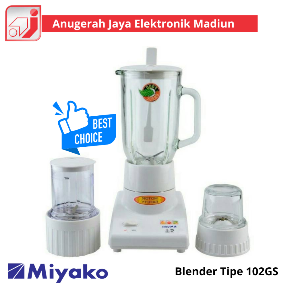 Blender Miyako Gelas Kaca BL 102GS / Blender Miyako BL102GS