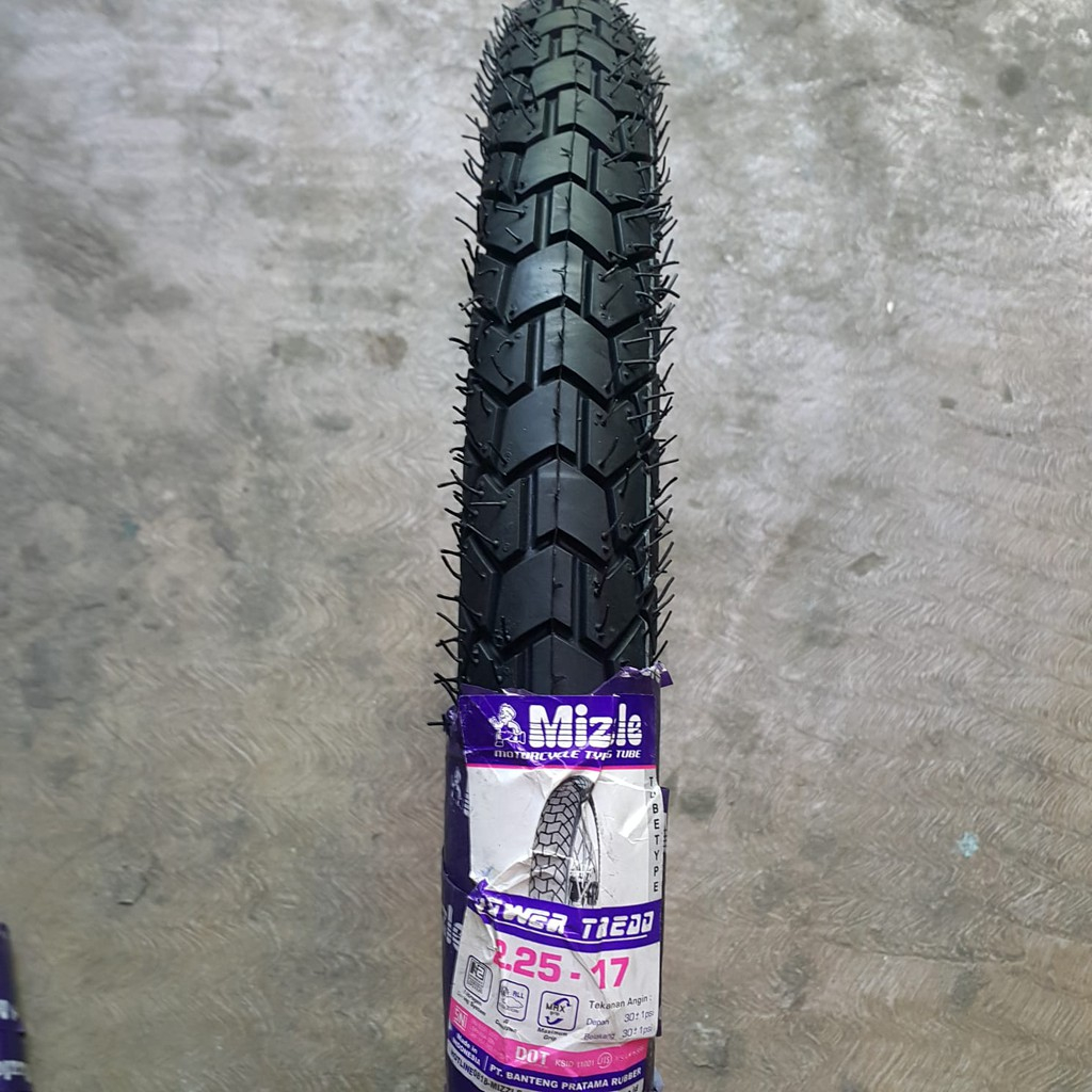 MIZZLE POWER TREAD 225-17 BAN LUAR MOTOR BEBEK MIZZLE RING 17 BUKAN TUBLESS