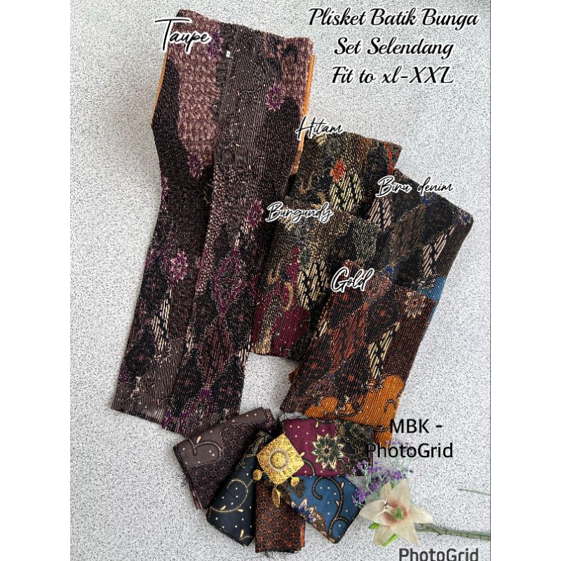 KAMEN JADI PLISKET BATIK BUNGA