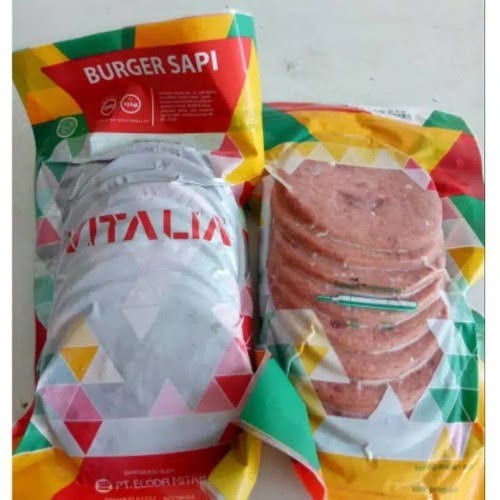 

Burger sapi besar vitalia isi 10 pcs 250 gram