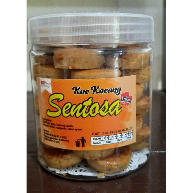 

Kue Kacang Sentosa Oleh Oleh Khas Belitung Kemasan 350gr