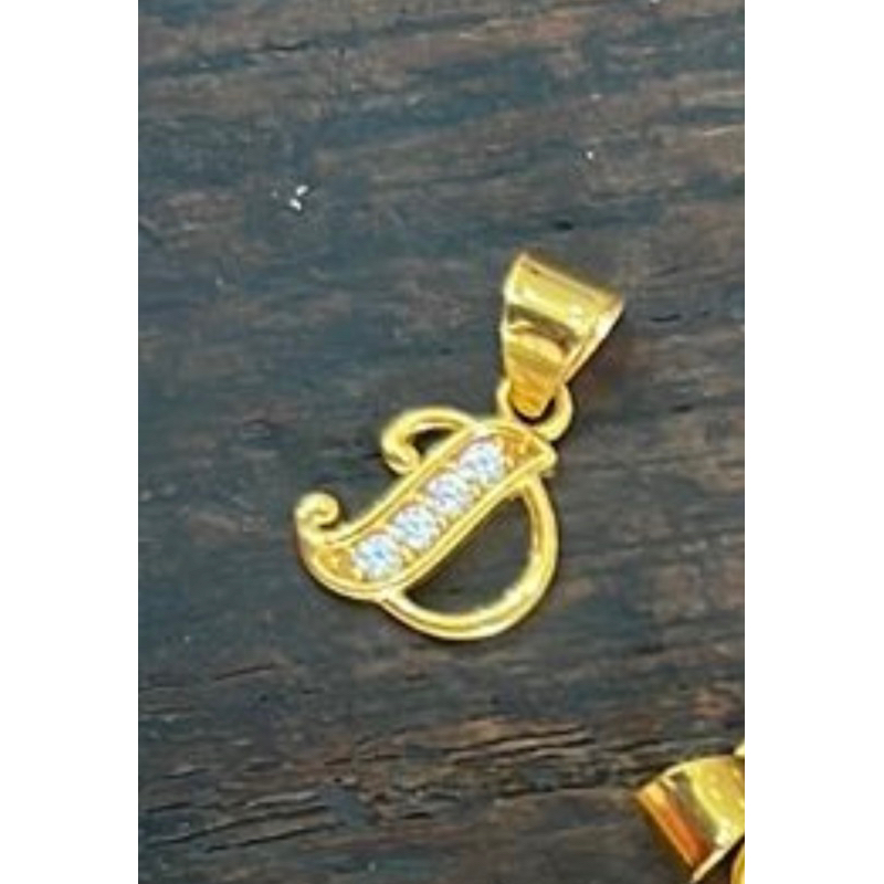 restock.....liontin huruf d emas asli hadiah cantik